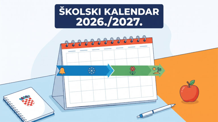 Školski kalendar za 2026./2027.: Detaljan pregled organizacije nastavne godine i praznika